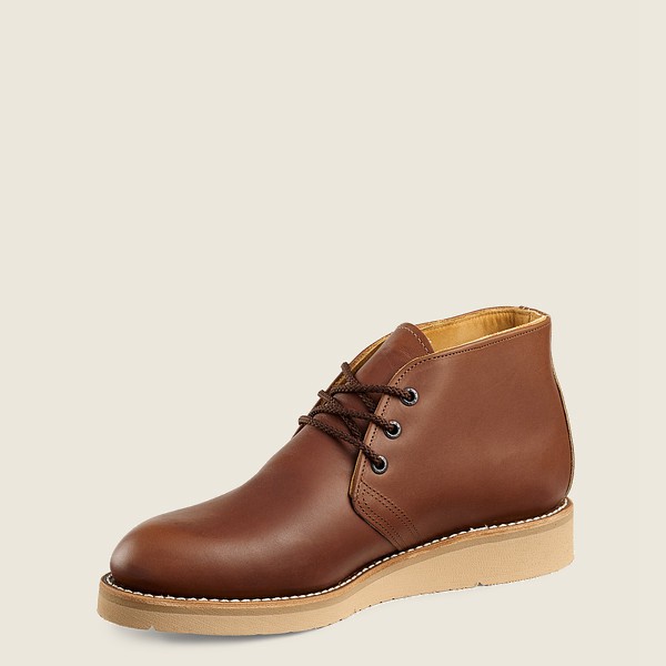 Mens Red Wing Traction Tred - Chukka Soft Toe - Work Boots Brown - EKO157946